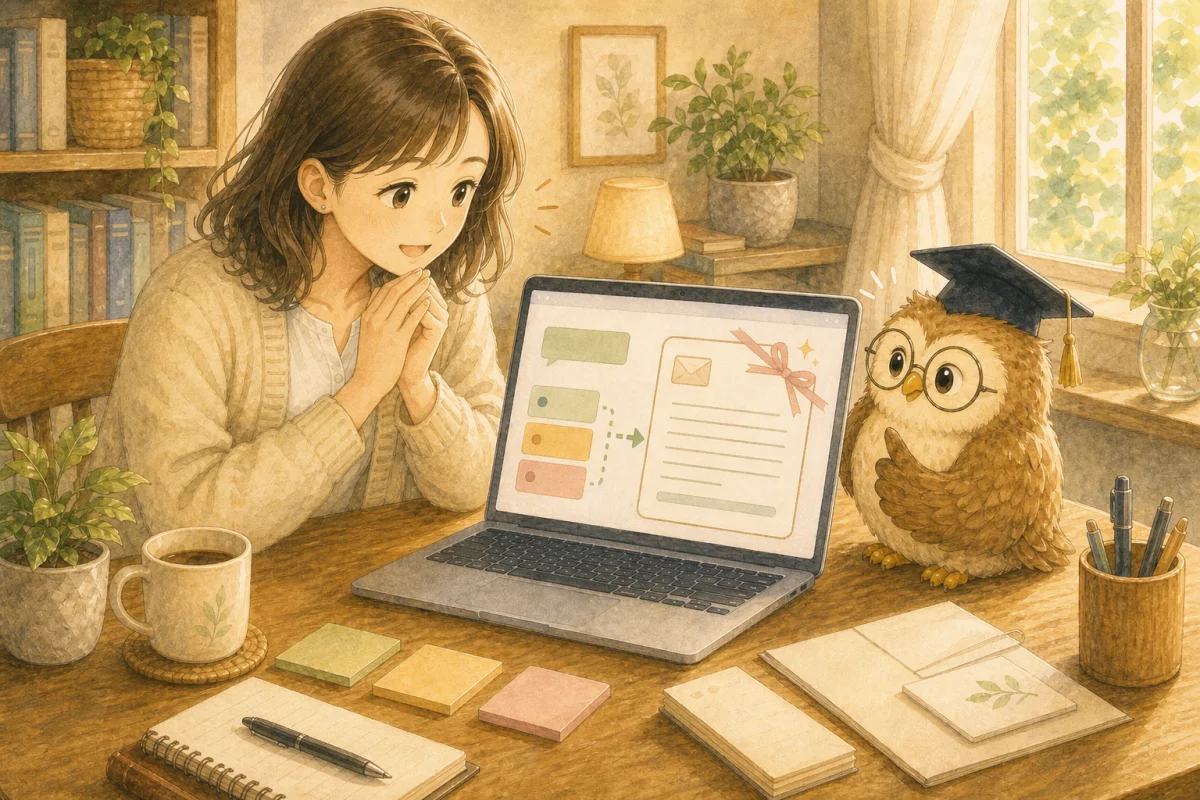 整った返信文が返ってきて少し驚く相談者